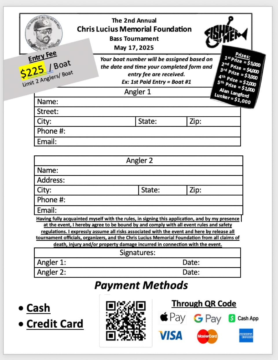 Angler Entry Form